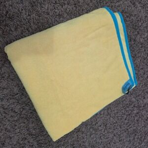 Norwex Kids Towel Yellow Teal Trim Microfiber Extra Plush Bath BacLock New